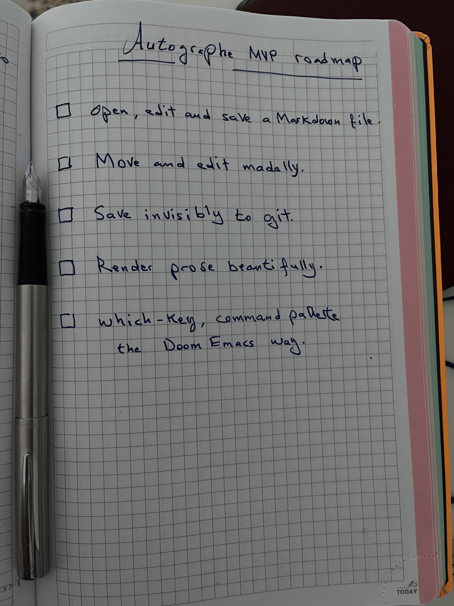 The Autographe MVP roadmap